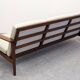 Scandinavian style three-seater sofa in teak, France circa 1950.