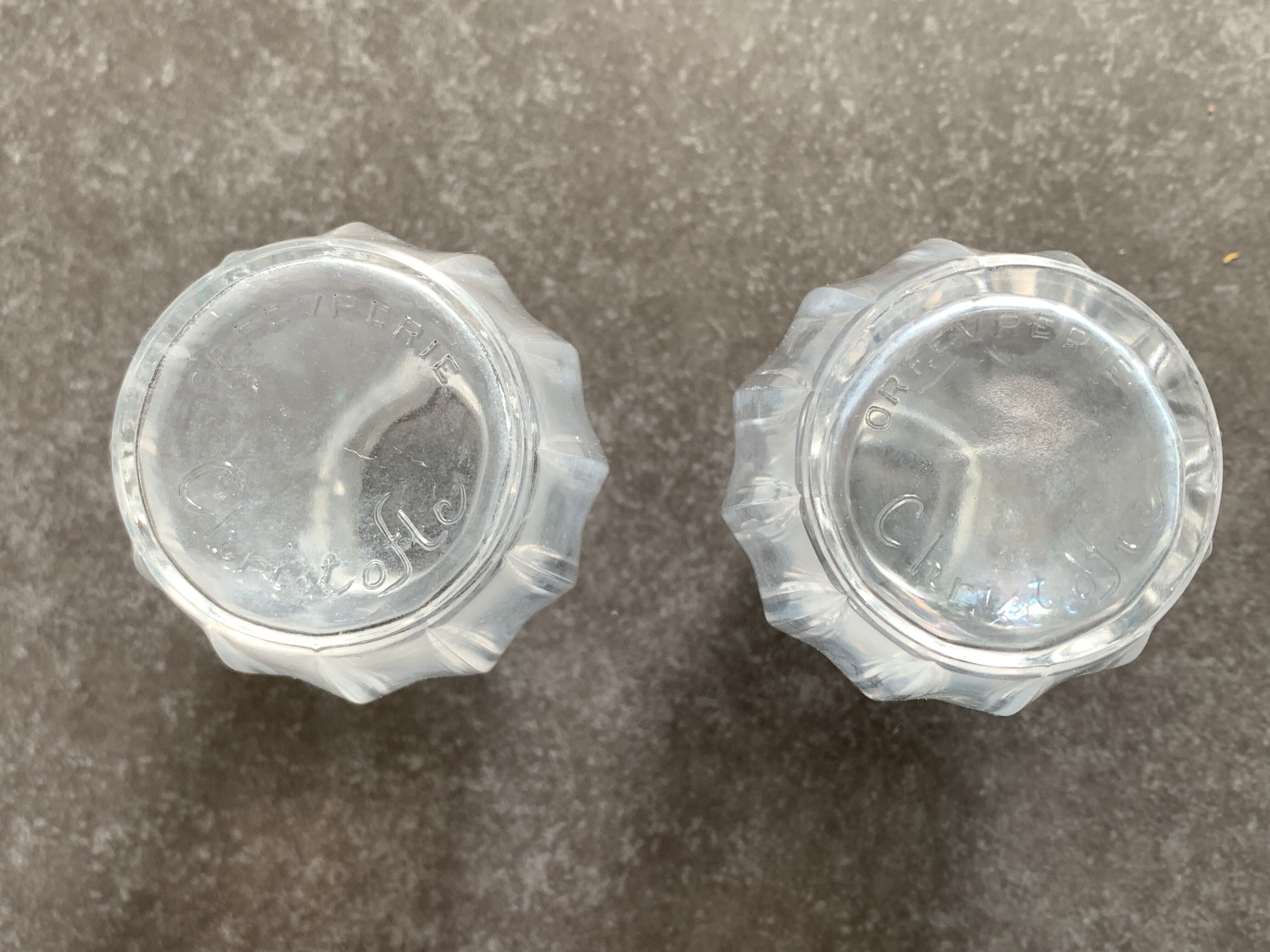 Christofle art deco salt and pepper shaker