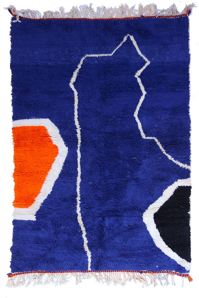 Tapis boujaad coloré fait main traditionnel 250cmx150cm