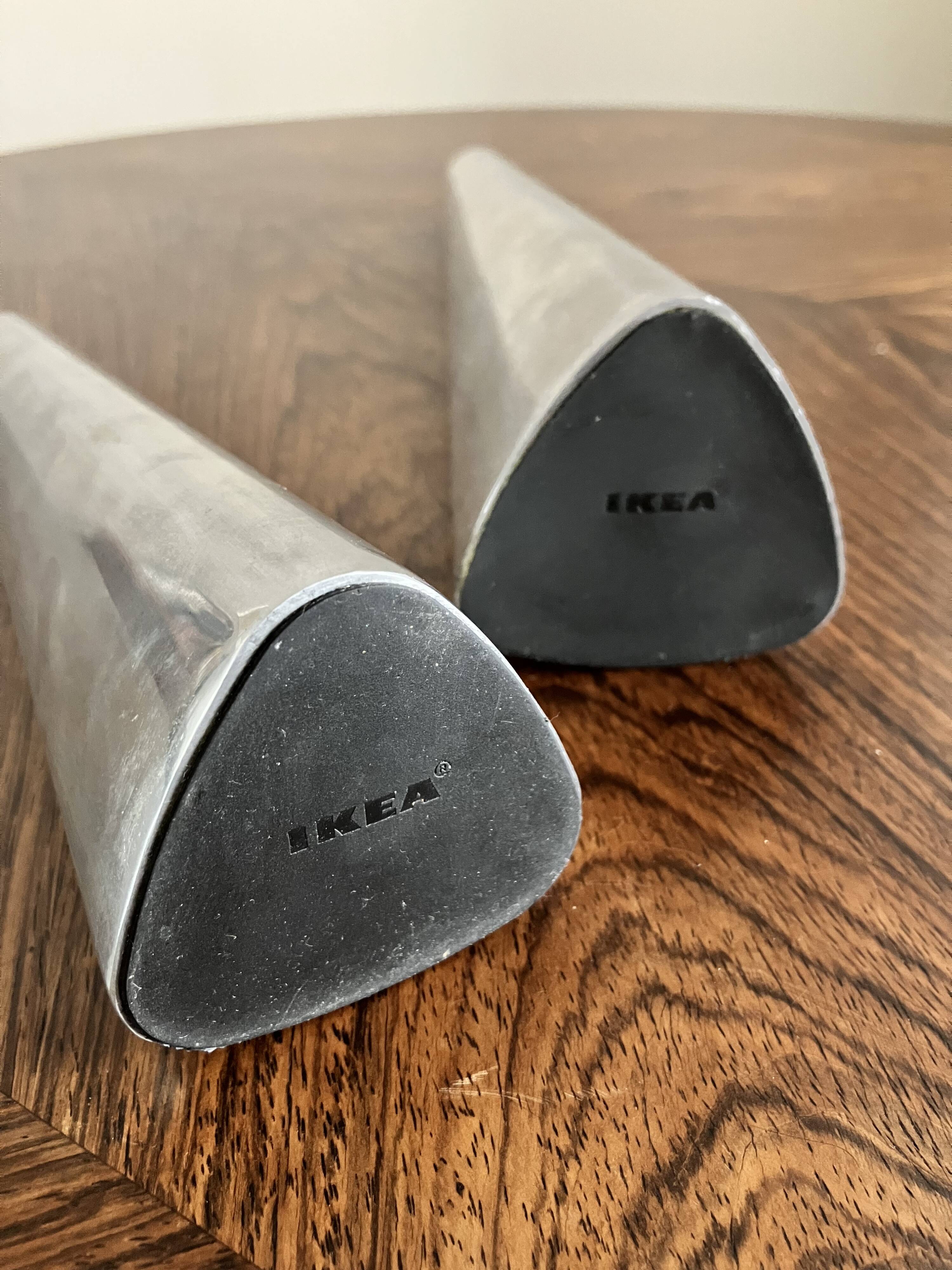 A pair of Ikea Rënos candlesticks, vintage 1980