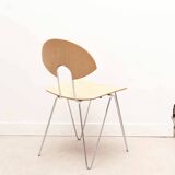 Mikado 1800 chair in beech and chrome by Kusch & Co