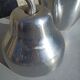 Old ice bucket ice cube in the shape of aluminum pear