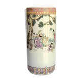CHINA: PORCELAIN ROLL UMBRELLA DOOR WITH POLYCHROME DÉCOR