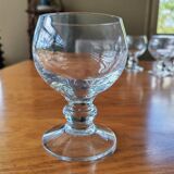 6 crystal stem glasses from the 1970s