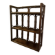 Rattan wall shelf