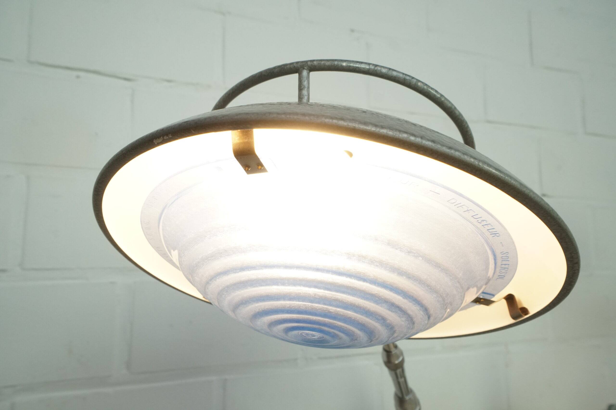 Fully adjustable Ferdinand Solere desk lamps