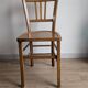 Vintage 1950s Bistro Chair in Beech