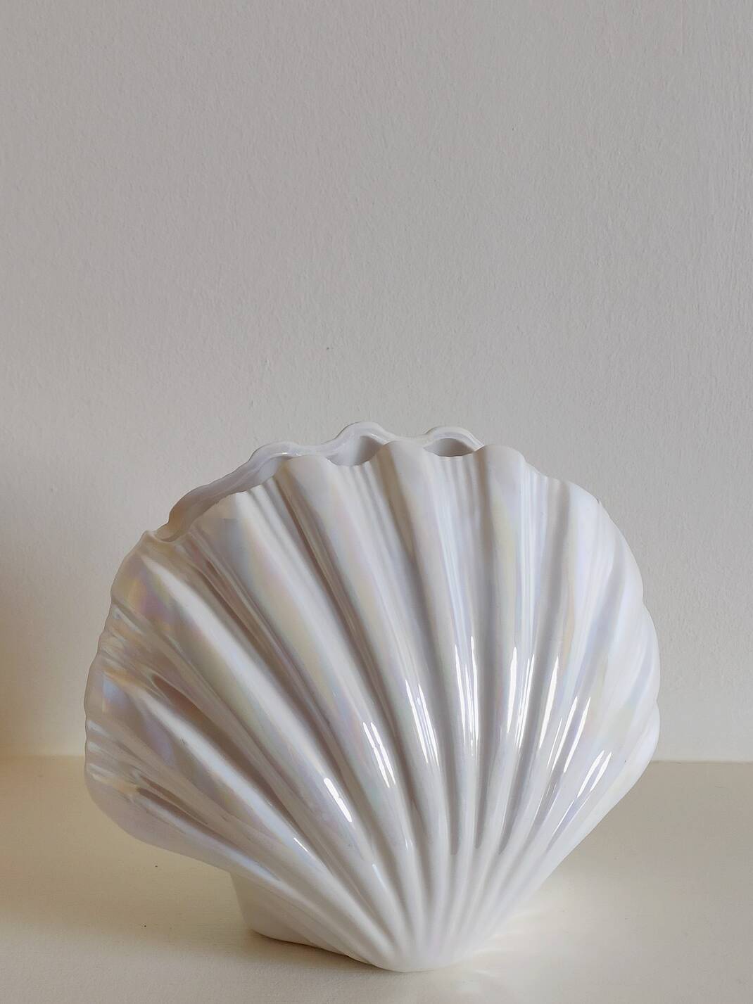 Scallop shell vase