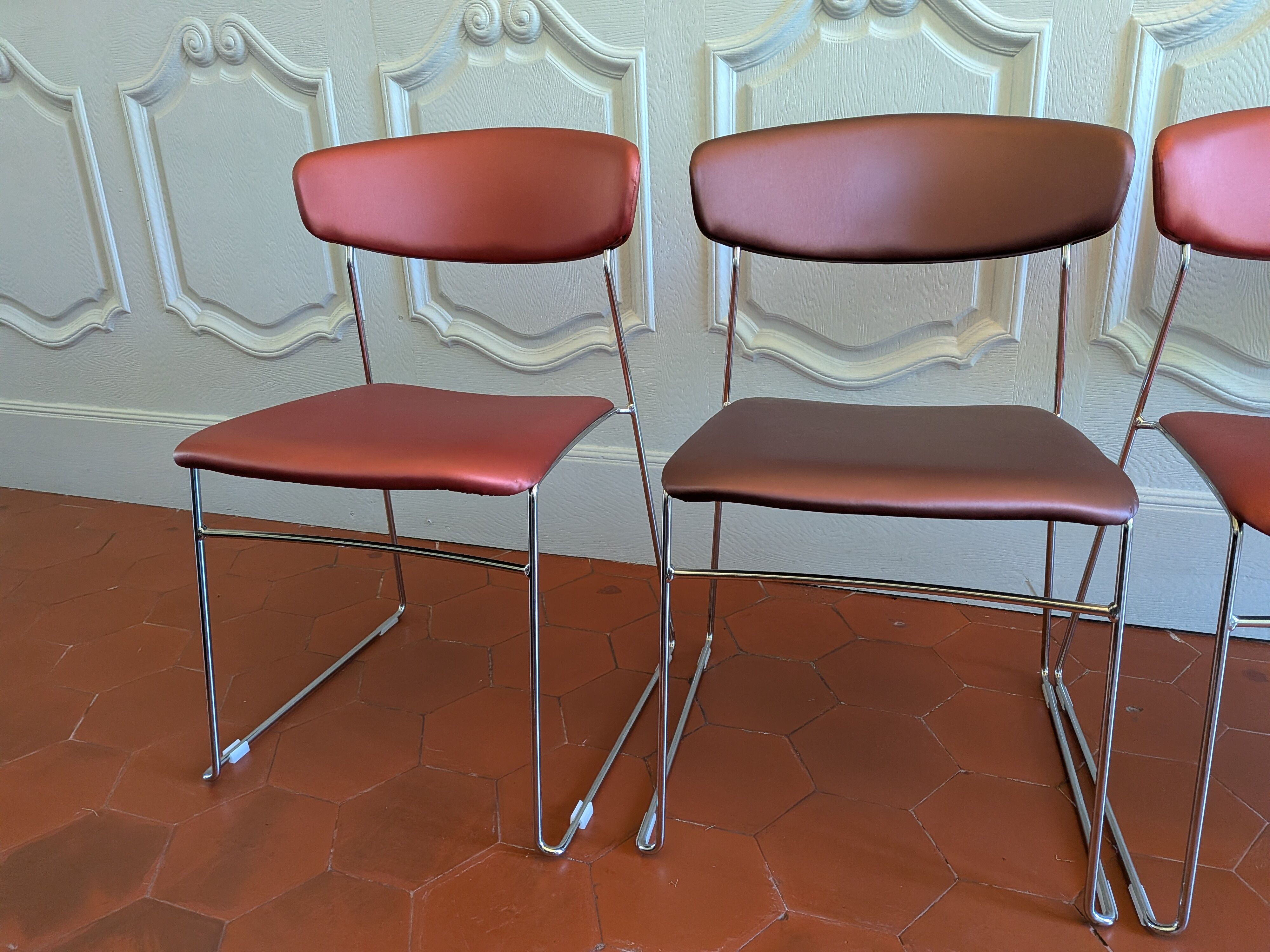 Lot de 4 chaises Wolfgang par Fornasari