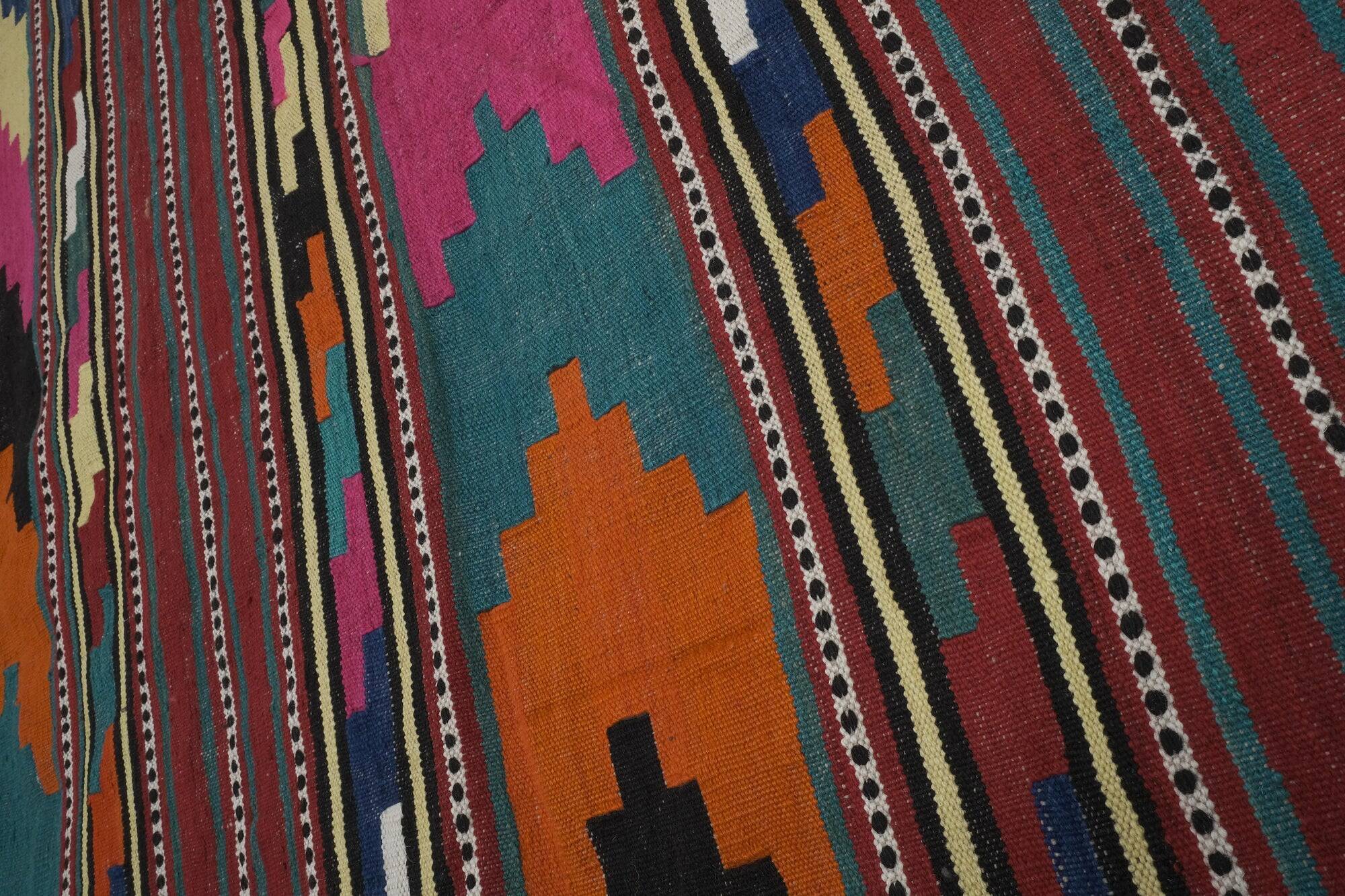 Vintage Turkish kilim, handwoven, 155x364 cm.