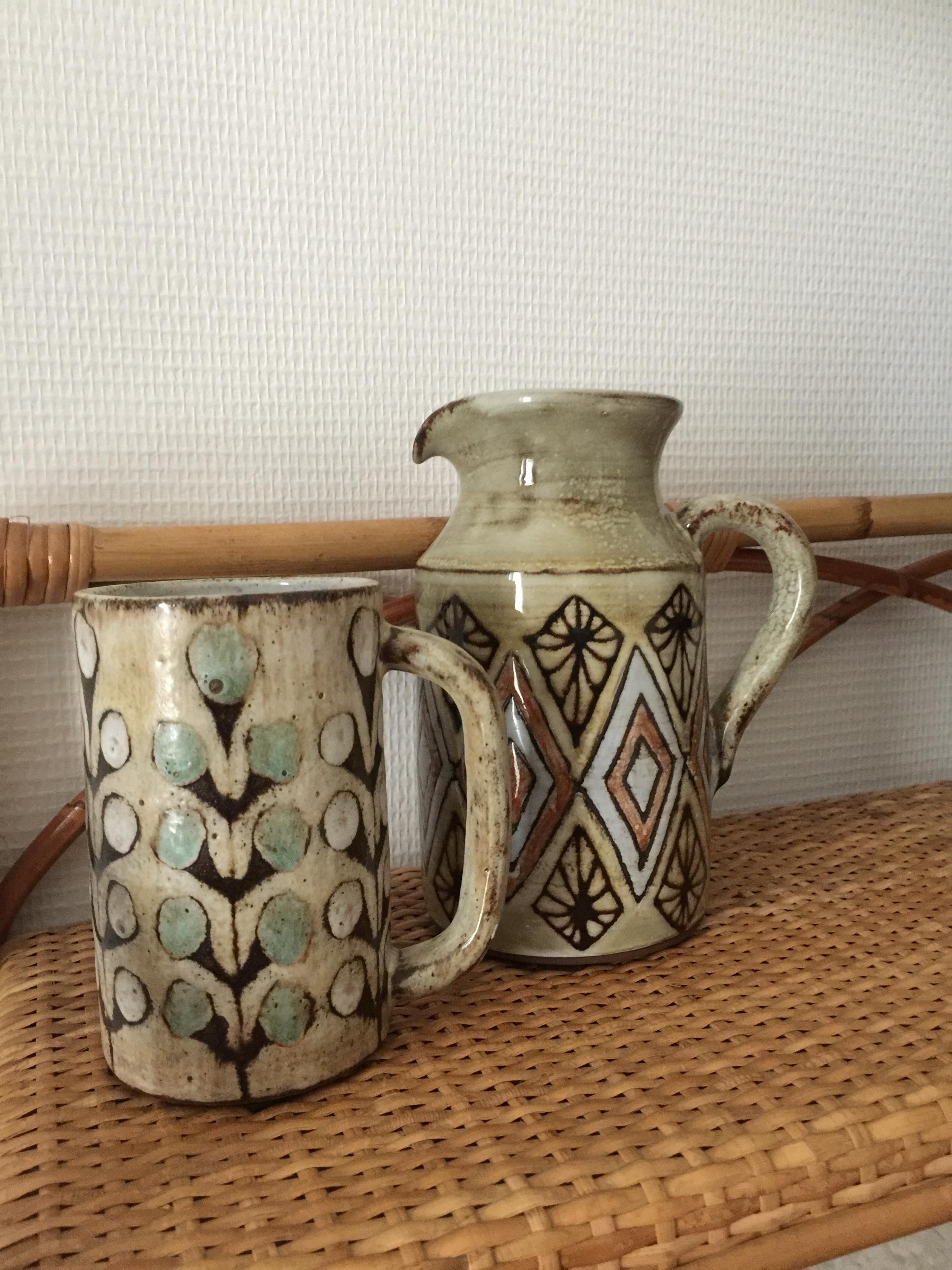 Set of two Malarmey ceramics