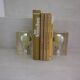 Pair of Pierre Giraudon resin inclusions bulbs