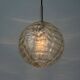 Hanging lamp in hand-blown white glass by Doria Leuchten, 1960s Germany