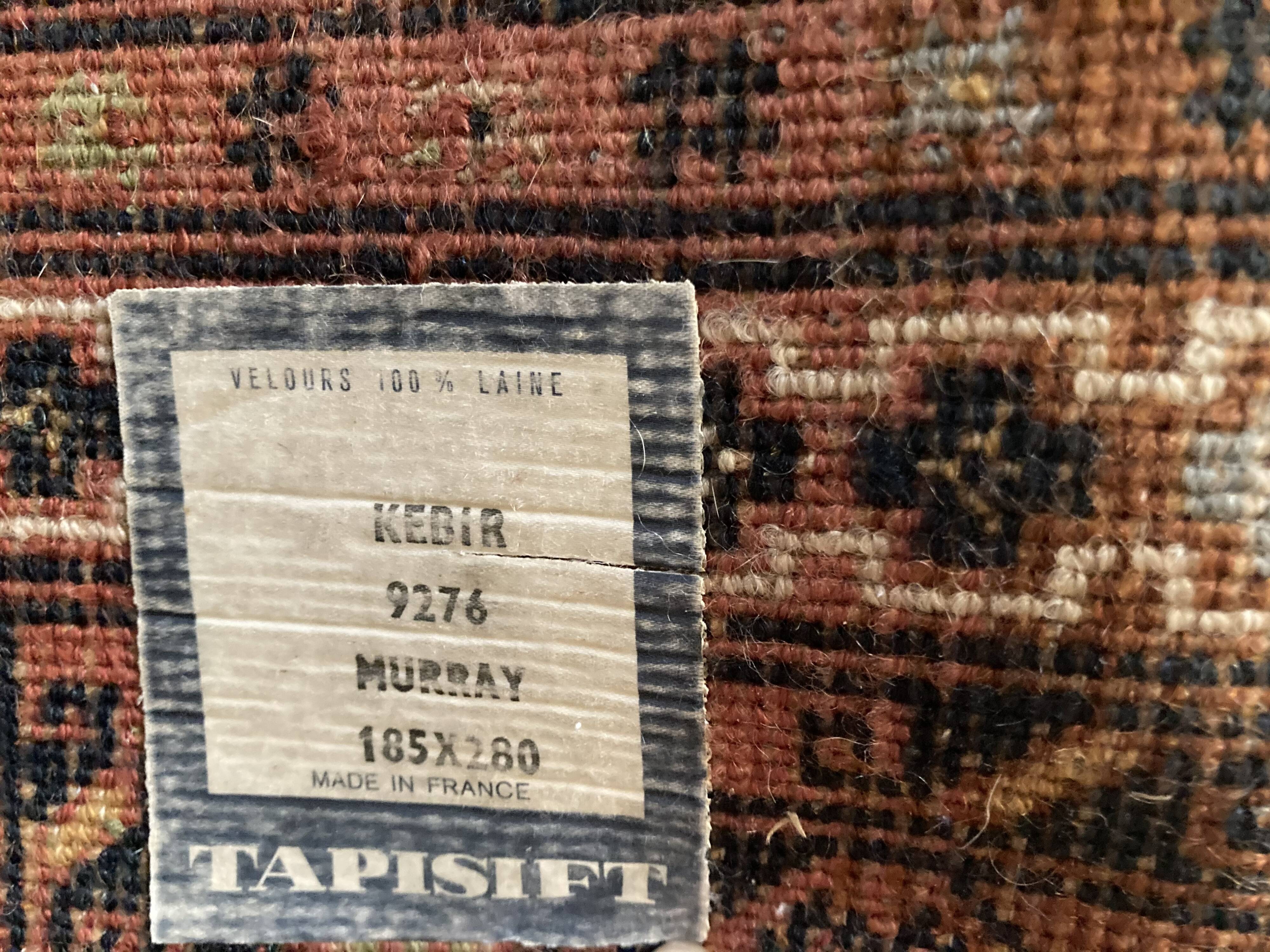 Silk wool rug 260x185cm