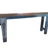 Old carpenter's workbench for furniture making.