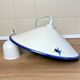 Vintage white ceramic chandelier lampshade decorated with grape patterns