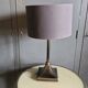 Old bronze lamp base, brown patina - Made in England