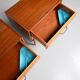 Nightstands with Glass Tops, Germany, Set of 2
