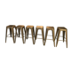 Lot de 6 tabourets de bar Tolix