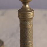 Pair of candlestick era bronze Empire