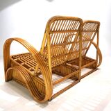 Paul Frankl Design Rattan Two-Seater Sofa, 1940