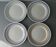 4 Digoin Sarreguemines France dinner plates, 24 cm