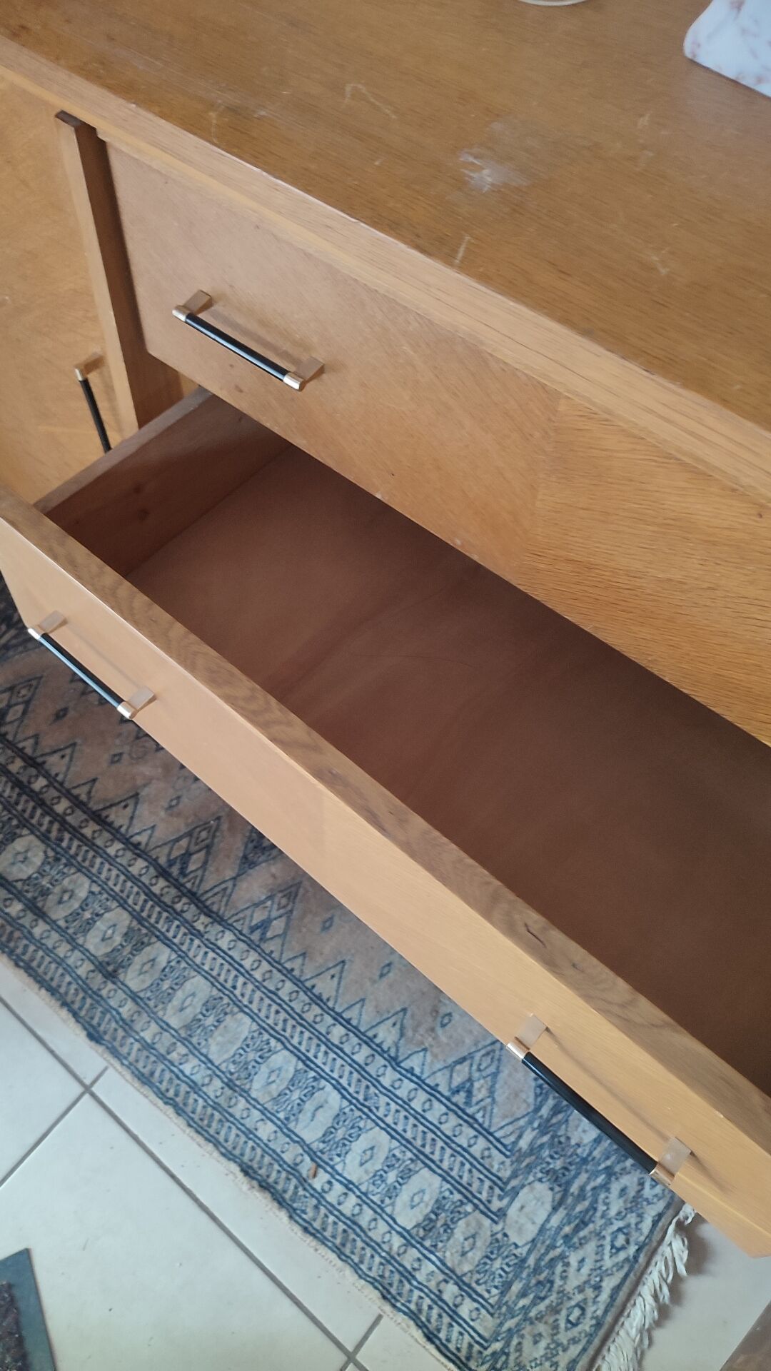 1960s chest of drawers with 4 drawers and 1 door