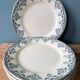 Set of 6 small plates Terre de Fer Choisy le Roi, Bordeaux collection
