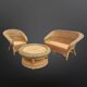 Vintage wicker lounge set, Netherlands 1970s