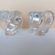Pair of Sèvres crystal candlesticks