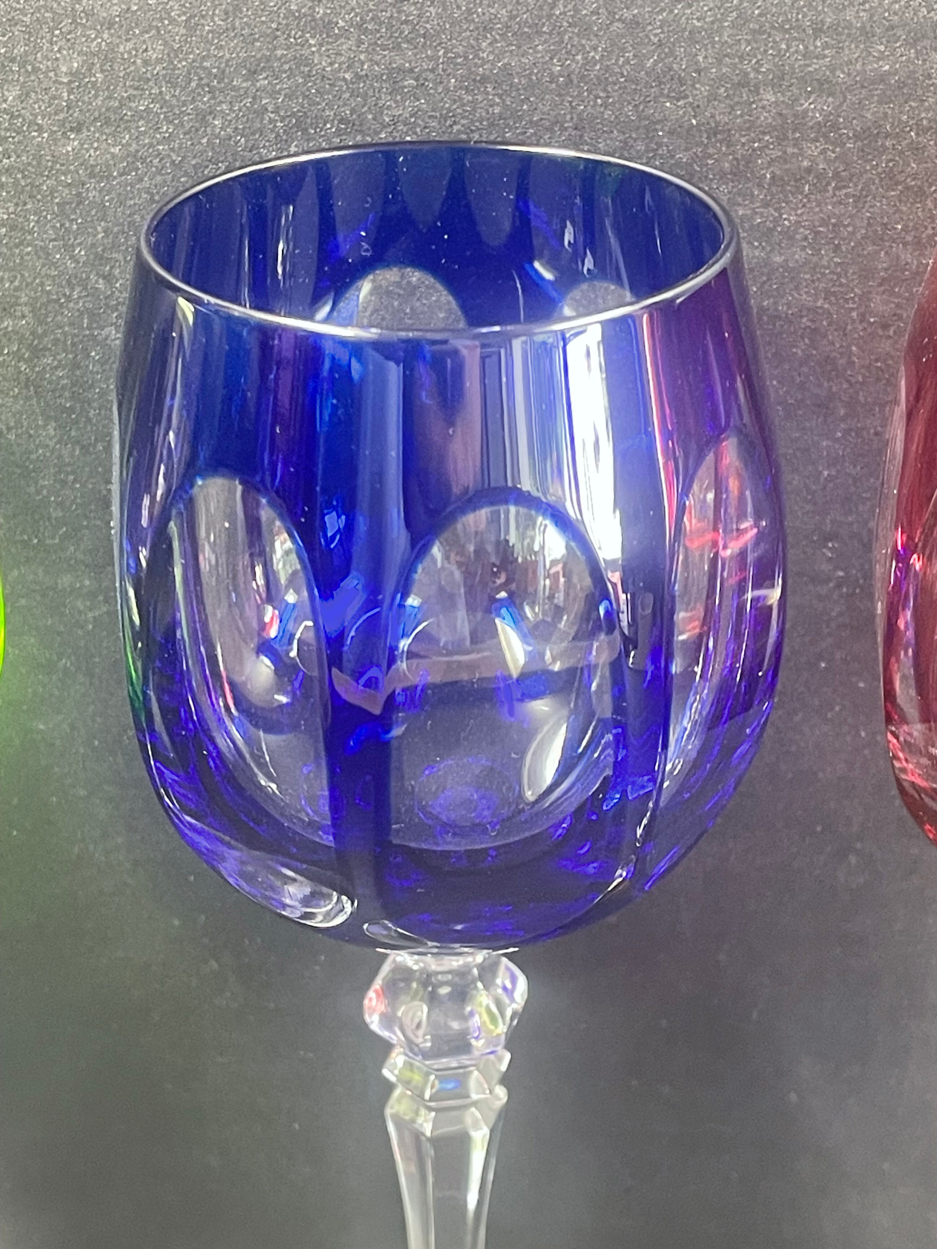 5 crystal stemmed glasses Cabinet WMF 21 cm