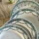 5 antique ironstone plates from Moulin des Loups.