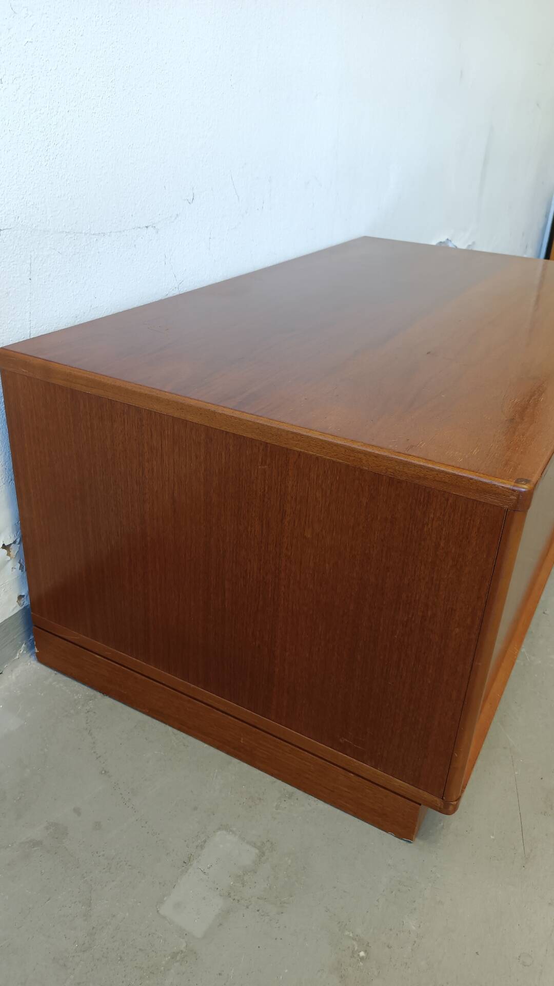 Low teak chest