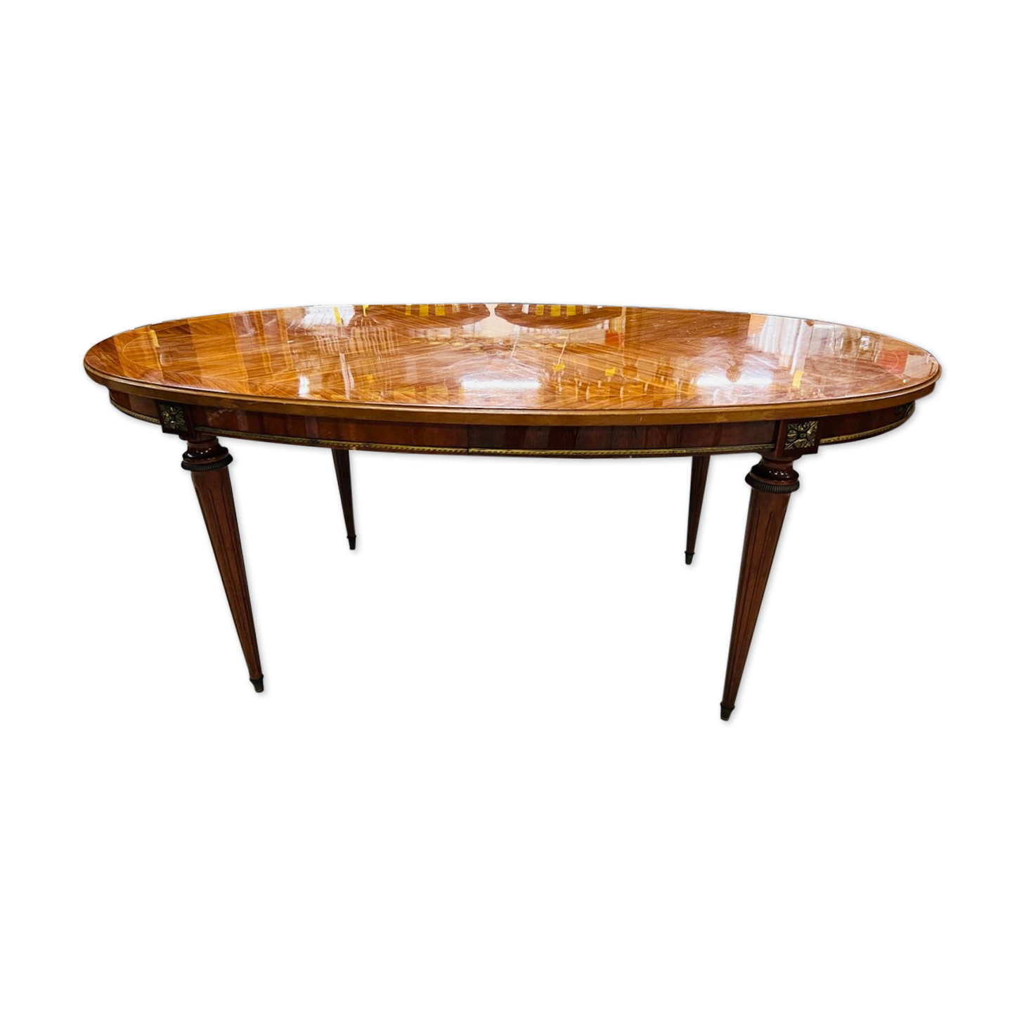 Inlaid rosewood dining table
