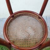 Pair of chairs Thonet n.  14 from 1861-1865, marked with a 1A label and a sun print