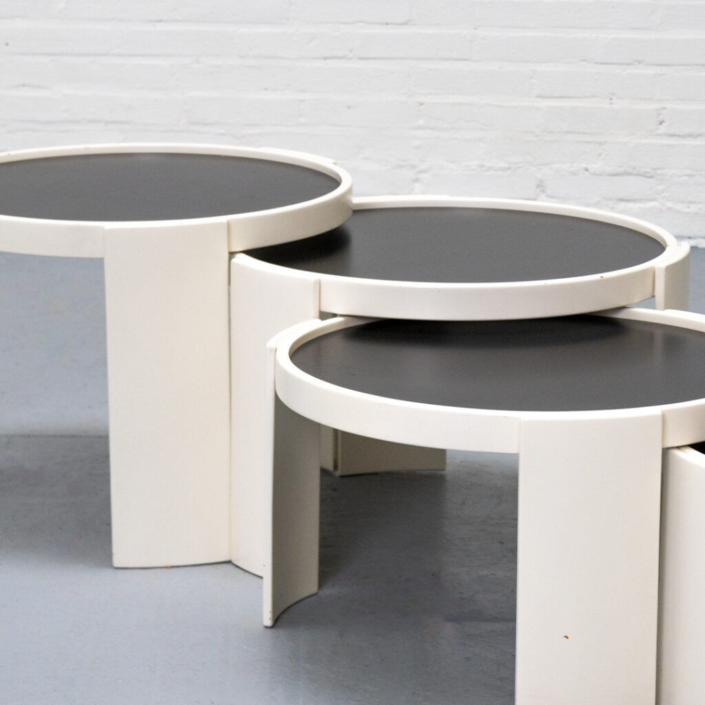 Cassina 780/783 Nesting Tables Gianfranco Frattini 1970s