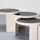 Tables gigognes Cassina 780/783 Gianfranco Frattini années 1970
