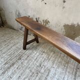 Solid walnut bench 230 cm