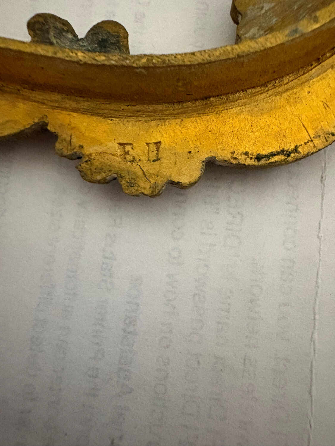 Miroir Triptyque, Bronze Doré, vers 1900.