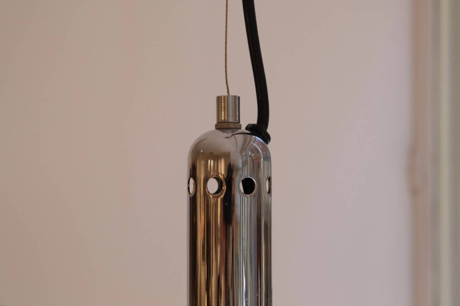 Suspension en chrome et perspex éditeur 9t, Italie 1970