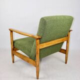 Light Green Boucle GFM-142 Armchair attributed to Edmund Homa, 1970s