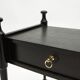 Paire de chevets en chêne teinté noir et laiton vers 1970