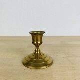 Vintage gold brass candle holder