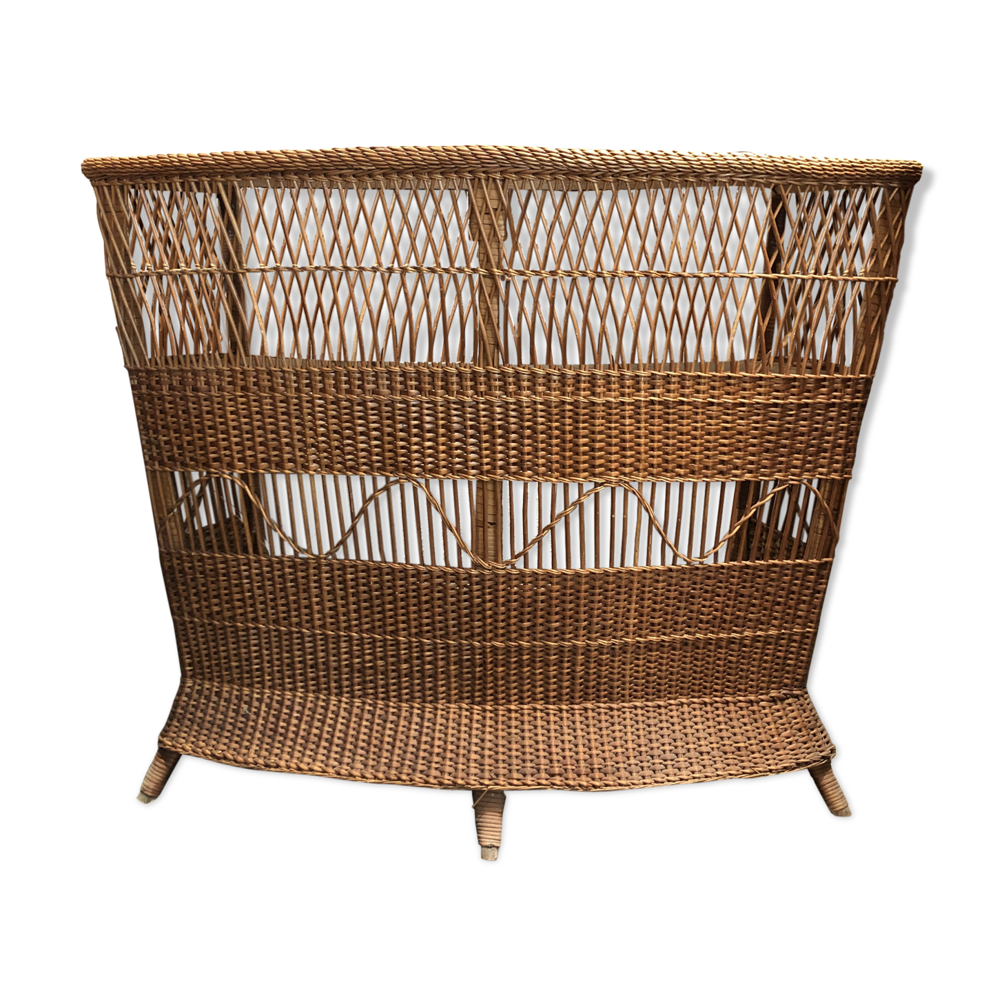 1960 vintage wicker bar
