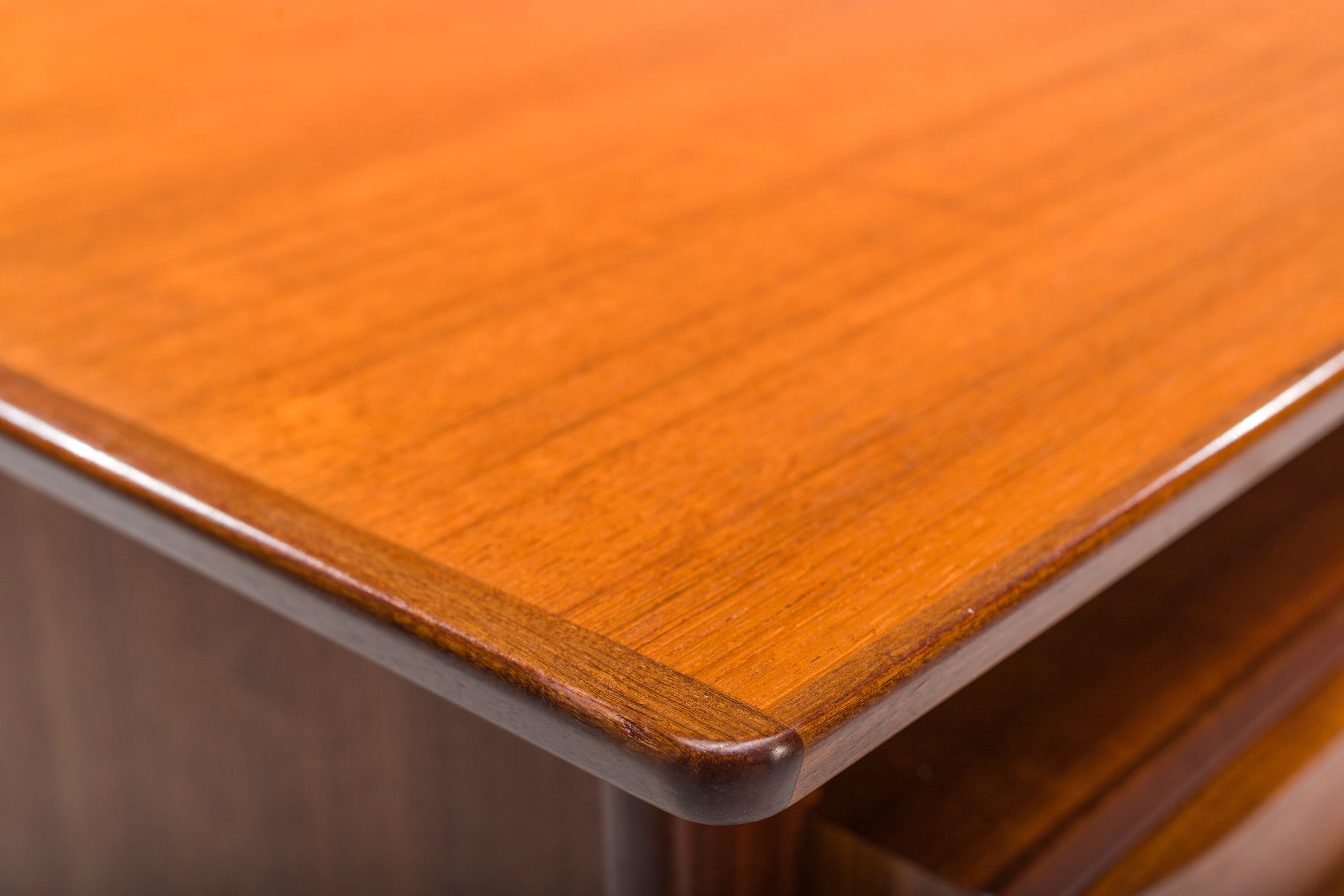 Danish teak desk by peter lovig nielsen for hedensted mobelfabrik, 1960