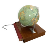 Glazen globe Columbus Paul Oestergaard met atlas en lamp