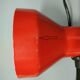Elite - industrial style desk lamp - red lacquered metal - netherlands - 90's