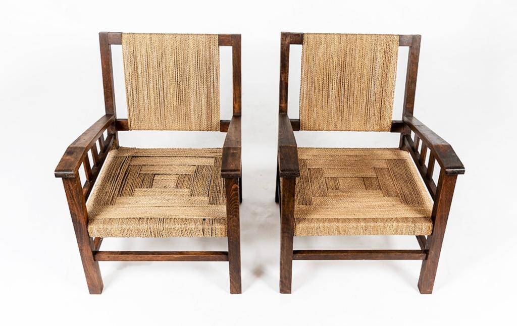 Pair of Francis Jourdain armchairs 1925
