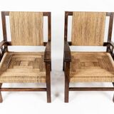 Pair of Francis Jourdain armchairs 1925