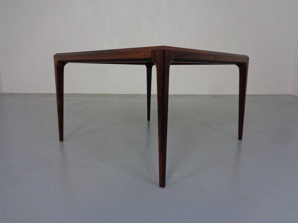 Rosewood coffee table by Johannes Andersen for CFC Silkeborg, Denmark, 1950s.
